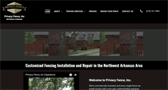 Desktop Screenshot of privacyfencenwa.com